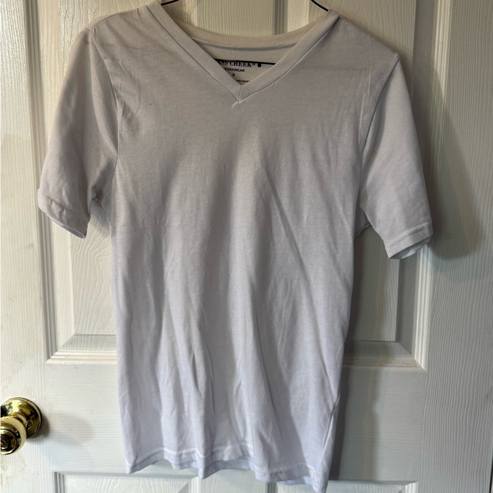 Bass Creek White Short Sleeve Tee